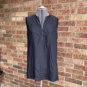 💯% Silk Lafayette 148 Black Top / Shell